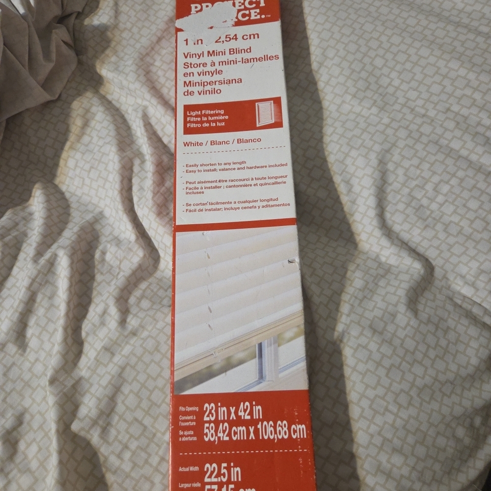 White Vinyl Mini Blind